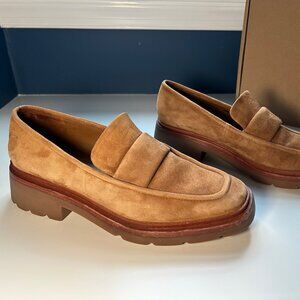 Vince Suede Lug Sole Loafers - size 9